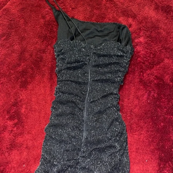 B Darlin Black Sparkle Dress - Picture 4 of 5